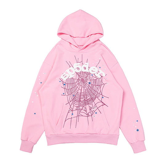 sp5der pink hoodie