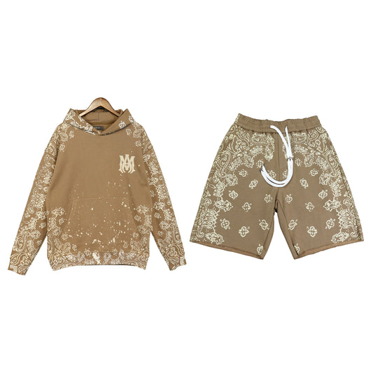 Amiri hoodie and short set